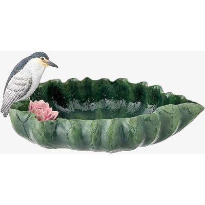 Creative Collection Neimi Deco Bowl - Grün - Dekoratives Blatt Vogel Creative Collection Neimi Deco Bowl - Grün - Dekoratives Blatt Vogel