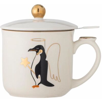 Taza Valentin de Bloomingville con Tapa y Filtro - Taza Taza Valentin de Bloomingville con Tapa y Filtro - Taza