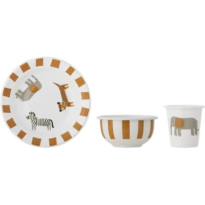 Bloomingville - Jesse - Pomarańczowy - 3 szt - Tableware set Bloomingville - Jesse - Pomarańczowy - 3 szt - Tableware set