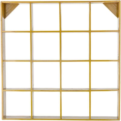 Creative Collection Bekka Hylle - Resirkulert tre, Gul, 70x10x70cm Creative Collection Bekka Hylle - Resirkulert tre, Gul, 70x10x70cm