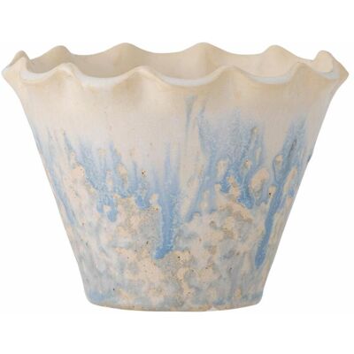 Bloomingville - Bertha - Bleu-Beige - 14 cm - Pots de fleurs - Publicité Bloomingville - Bertha - Bleu-Beige - 14 cm - Pots de fleurs - Publicité