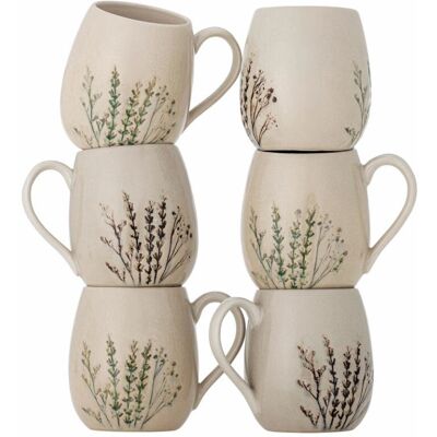 Bloomingville 82061547 Beigetasse-Set - Keramik 6 Stk Bloomingville 82061547 Beigetasse-Set - Keramik 6 Stk