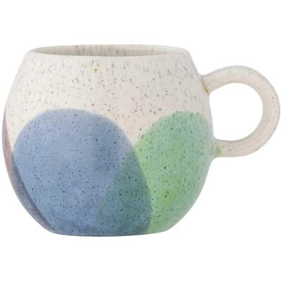 Bloomingville Paula Becher niebiesko-zielony-brązowy - Ceramiczny kubek Bloomingville Paula Becher niebiesko-zielony-brązowy - Ceramiczny kubek