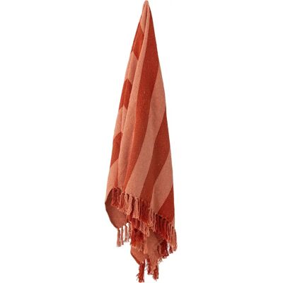 Bloomingville Frello Oransje Plaid - Plaid Bloomingville Frello Oransje Plaid - Plaid