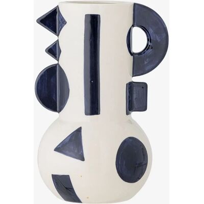 Bloomingville Graphica Vase - Blå - Moderne Design Bloomingville Graphica Vase - Blå - Moderne Design