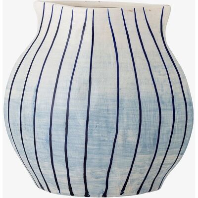 Bloomingville Esra Blå Vase - Steintøy Bloomingville Esra Blå Vase - Steintøy