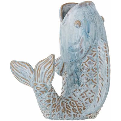 Bloomingville 82061997 Blaue Steingut Fischvase - Vase Bloomingville 82061997 Blaue Steingut Fischvase - Vase