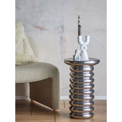 Bloomingville Spike Beistelltisch - Modernes Steingut & Chrom Bloomingville Spike Beistelltisch - Modernes Steingut & Chrom