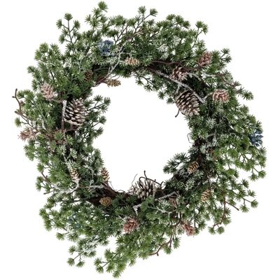 Bloomingville - Cedar Krans - Argent - Couronne décorative - Publicité Bloomingville - Cedar Krans - Argent - Couronne décorative - Publicité