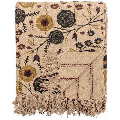 Bloomingville - Eydis - Natur - 130x160 - pledd Bloomingville - Eydis - Natur - 130x160 - pledd
