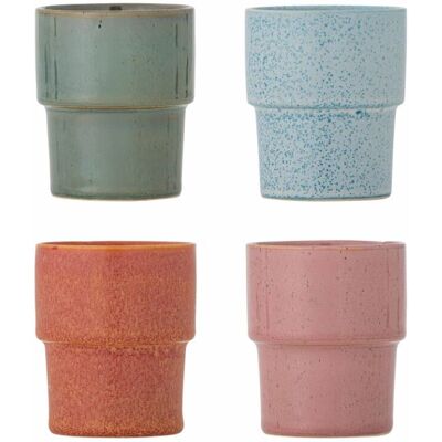 Set di Tazze Bloomingville Ewan - 4 Colori - Tazza Set di Tazze Bloomingville Ewan - 4 Colori - Tazza