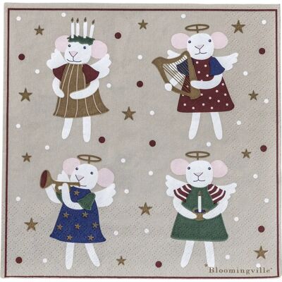 Bloomingville - 82063337 - Multicolour - 20 pc - Napkins Bloomingville - 82063337 - Multicolour - 20 pc - Napkins