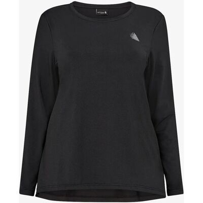 Zizzi Abasic L/S - Langærmet T-shirt - Sort - Kvinder Zizzi Abasic L/S - Langærmet T-shirt - Sort - Kvinder