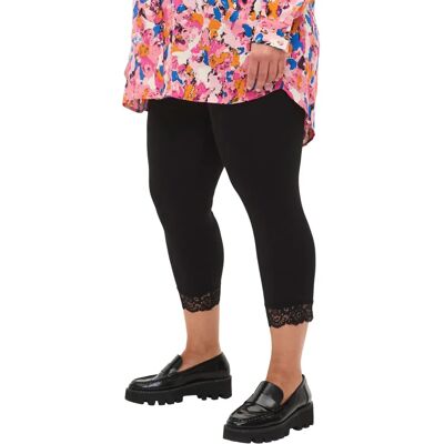 Zizzi - Leggings 3/4 Blonde - Svart - Kvinne Zizzi - Leggings 3/4 Blonde - Svart - Kvinne