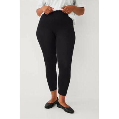 Zizzi - Sømmefri 3/4 Leggings - Sort - Leggings Zizzi - Sømmefri 3/4 Leggings - Sort - Leggings