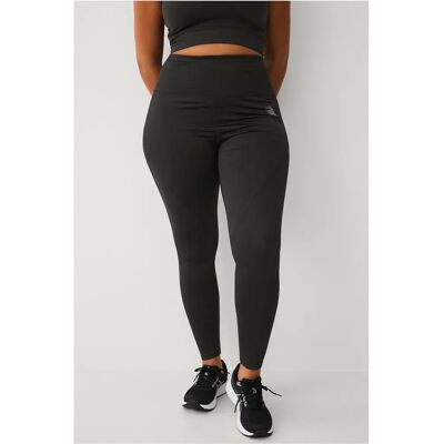 Zizzi - Modell aTayla Long Fleece Tight - Svart - Leggings Zizzi - Modell aTayla Long Fleece Tight - Svart - Leggings