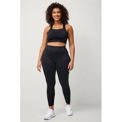 Zizzi Lange Leggings - Mykt jersey, Elastisk midje, Store størrelser - Leggings Zizzi Lange Leggings - Mykt jersey, Elastisk midje, Store størrelser - Leggings
