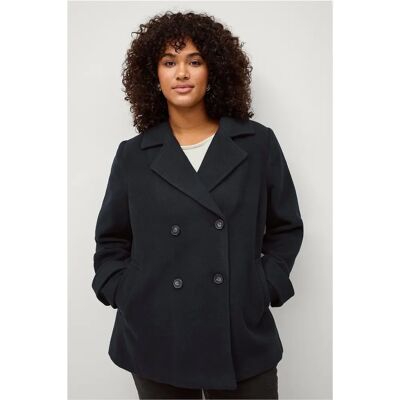 Zizzi - mCecilia L/S Jakke - Blå - Jakke Zizzi - mCecilia L/S Jakke - Blå - Jakke