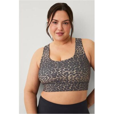Zizzi - Modell aJoy Racerback Sports Bra - Brun - Sport-BH Zizzi - Modell aJoy Racerback Sports Bra - Brun - Sport-BH