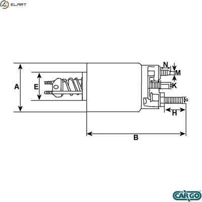 HC-Cargo F032333917 - Elektromagnetisk kontakt HC-Cargo F032333917 - Elektromagnetisk kontakt