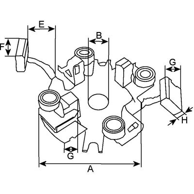 Supporto spazzole HC-CARGO - 335221 Supporto spazzole HC-CARGO - 335221
