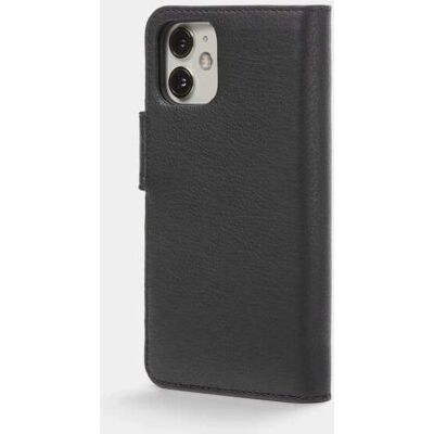 Trunk iPhone 12 Mini Ægte Læder Flip Pung - Sort Trunk iPhone 12 Mini Ægte Læder Flip Pung - Sort