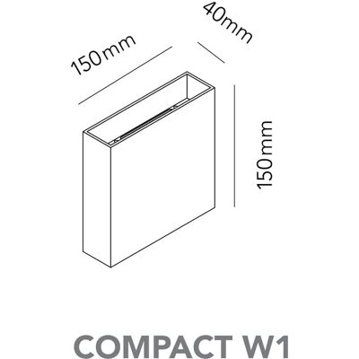 Light-Point Lampe Murale Compact W1 - Haut/Bas Blanc Light-Point Lampe Murale Compact W1 - Haut/Bas Blanc