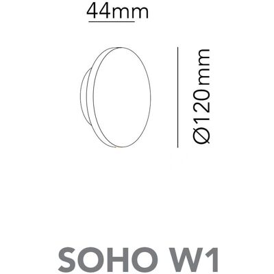 Applique Murale Soho W1 - Or Rose - IP54 - 2700/3000K Applique Murale Soho W1 - Or Rose - IP54 - 2700/3000K