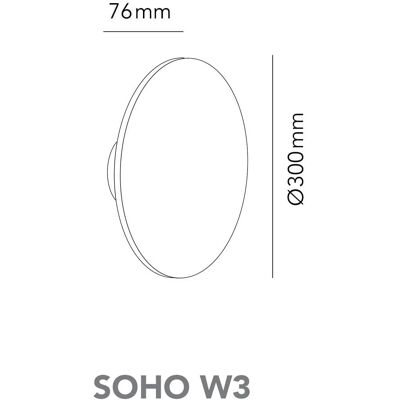 Applique Murale Soho W3 - IP54 Or Rose Applique Murale Soho W3 - IP54 Or Rose