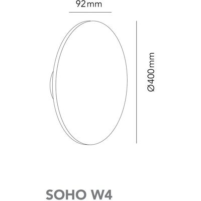 Light-Point Soho W4 Applique Murale - IP54, 2700/3000K, Noir Light-Point Soho W4 Applique Murale - IP54, 2700/3000K, Noir