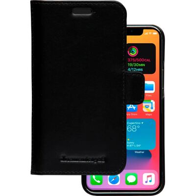 Coque portefeuille en cuir pour Apple iPhone 12 Mini - RFID Bloqueur - Publicité Coque portefeuille en cuir pour Apple iPhone 12 Mini - RFID Bloqueur - Publicité