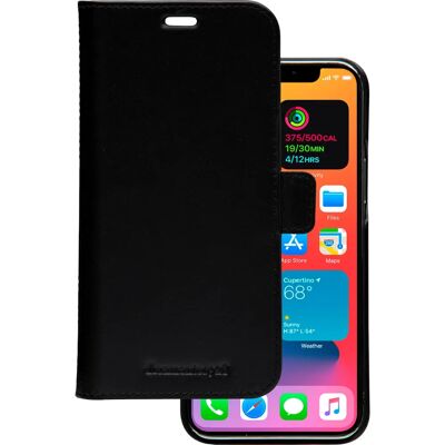 Custodia in pelle per iPhone 12 Pro Max - Nero Custodia in pelle per iPhone 12 Pro Max - Nero