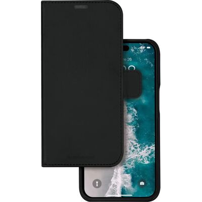 Vegansk läderfodral för iPhone 15 Pro Max - Tunn och stötsäker plånbok Vegansk läderfodral för iPhone 15 Pro Max - Tunn och stötsäker plånbok