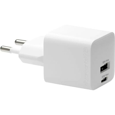 dbramante1928 - Re-Charge 30W - Dubbla USB-C & USB-A - Vit - Väggladdare dbramante1928 - Re-Charge 30W - Dubbla USB-C & USB-A - Vit - Väggladdare