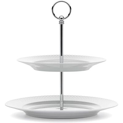 Piatto da torta Lyngby Porcellana Rhombe - 27cm Bianco Piatto da torta Lyngby Porcellana Rhombe - 27cm Bianco