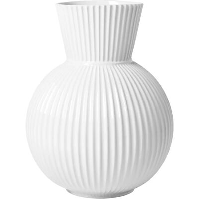 Lyngby Porcelæn Tura Vas - Vit - 34cm - Elegant Modern Dekor Lyngby Porcelæn Tura Vas - Vit - 34cm - Elegant Modern Dekor