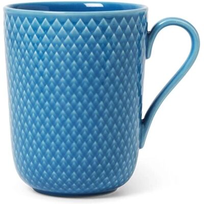 Tazza in porcellana Rhombe Blu di Lyngby Tazza in porcellana Rhombe Blu di Lyngby