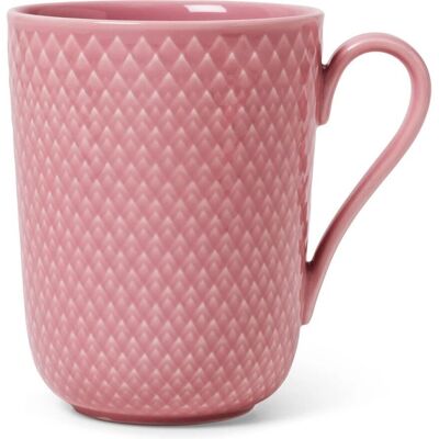 Lyngby Rhombe Porzellanbecher - Rosa - 33cl Lyngby Rhombe Porzellanbecher - Rosa - 33cl