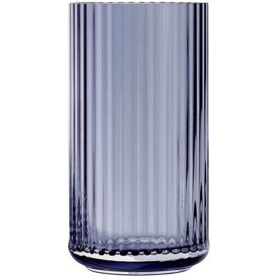 Lyngby Porcelæn Vase Midnatt Blå - 15,5cm - Glass Lyngby Porcelæn Vase Midnatt Blå - 15,5cm - Glass