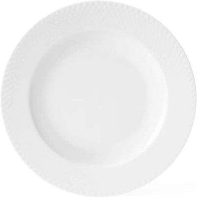 Lyngby Porcelæn Rhombe tiefer Teller - Weiß 23cm Lyngby Porcelæn Rhombe tiefer Teller - Weiß 23cm