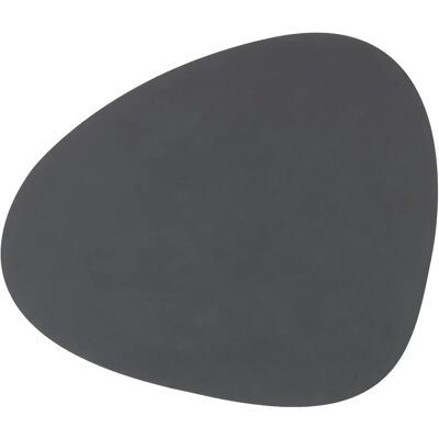 LIND DNA - Tovaglietta Cena Curve - Sottopiatto 37x44 cm Nupo Antracite LIND DNA - Tovaglietta Cena Curve - Sottopiatto 37x44 cm Nupo Antracite