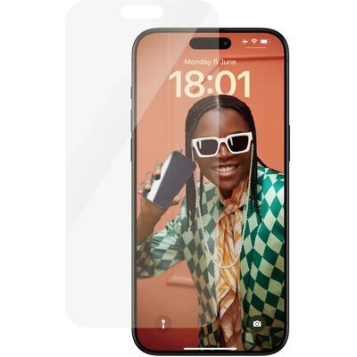 PanzerGlass näytönsuojus iPhone 15 Pro Max, karkaistu lasi - Harmaa PanzerGlass näytönsuojus iPhone 15 Pro Max, karkaistu lasi - Harmaa