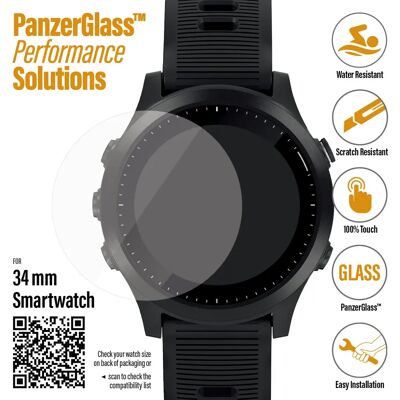 Proteggi Schermo PanzerGlass Galaxy Watch 3 34mm - Accessori per Wearables Proteggi Schermo PanzerGlass Galaxy Watch 3 34mm - Accessori per Wearables