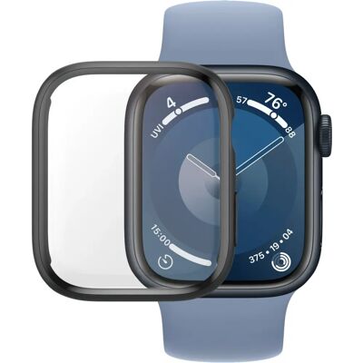 PanzerGlass Apple Watch 9/8/7 (41mm) Vollkörper D3O Bio Schutzcover - Transparent/Schwarz PanzerGlass Apple Watch 9/8/7 (41mm) Vollkörper D3O Bio Schutzcover - Transparent/Schwarz