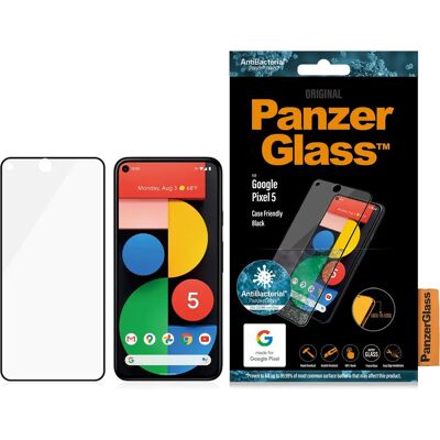 Skärmskydd PanzerGlass Google Pixel 5 - Klar, Inbyggd, Enkel att montera Skärmskydd PanzerGlass Google Pixel 5 - Klar, Inbyggd, Enkel att montera