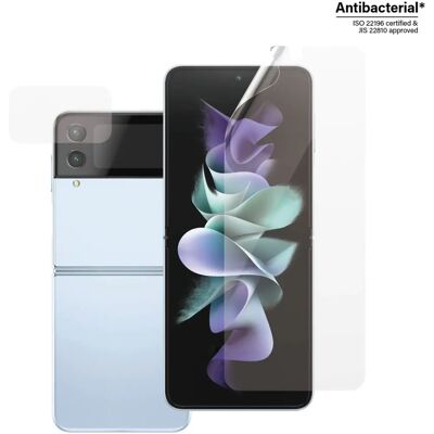 PanzerGlass Samsung Galaxy Z Flip4 Displayschutz - Klar, Antibakteriell, Vollständiger Schutz PanzerGlass Samsung Galaxy Z Flip4 Displayschutz - Klar, Antibakteriell, Vollständiger Schutz