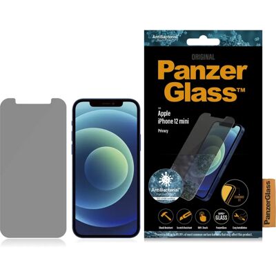 Protecteur d'écran Privacy PanzerGlass pour iPhone 12 Mini - Transparent - Publicité Protecteur d'écran Privacy PanzerGlass pour iPhone 12 Mini - Transparent - Publicité
