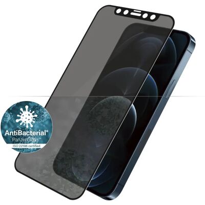 PanzerGlass yksityisyysnäyttösuojus iPhone 12 Pro Max - Reuna- reuna, Antibakteerinen, Läpinäkyvä PanzerGlass yksityisyysnäyttösuojus iPhone 12 Pro Max - Reuna- reuna, Antibakteerinen, Läpinäkyvä