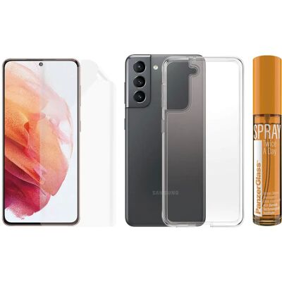PanzerGlass Hygieniakotelo Samsung Galaxy S21 - Näytönsuojus ja suojakotelo PanzerGlass Hygieniakotelo Samsung Galaxy S21 - Näytönsuojus ja suojakotelo