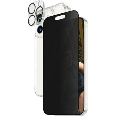 Protecteur d'écran PanzerGlass iPhone 15 Pro Privacy 3-en-1 Protecteur d'écran PanzerGlass iPhone 15 Pro Privacy 3-en-1